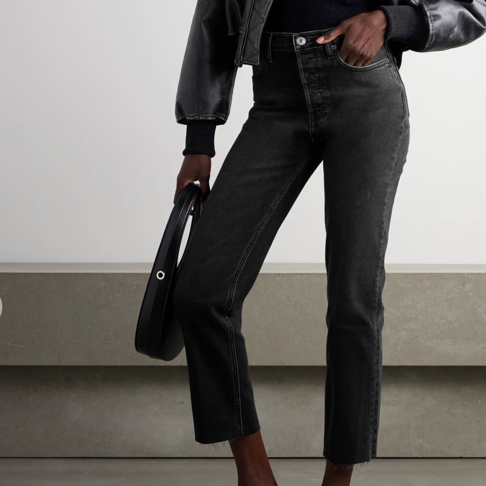 Re/Done 70s Stove Pipe Jeans Black